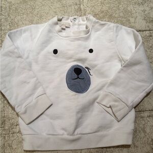 Gucci White Bear Face Kids Sweatshirt